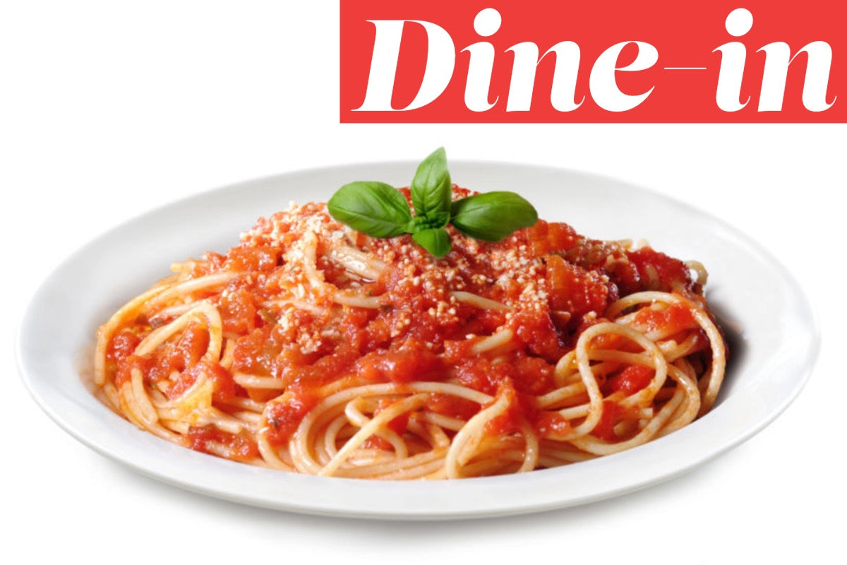 Vegetarian Sauce Spaghetti Dinner (Dine-in)
