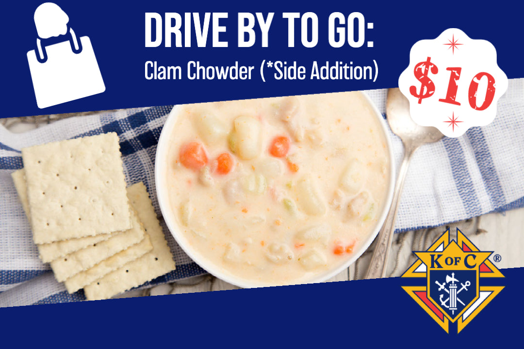 Clam chowder 16 oz.(*Side addition)